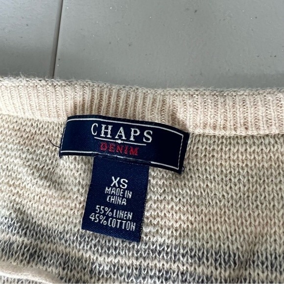 Ralph Lauren Chaps Linen Knit Sleeveless Top - Picture 7 of 9